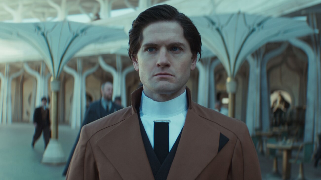 Syril Karn (Kyle Soller) in Lucasfilm's ANDOR Season 2, exclusively on Disney+. Photo courtesy of Lucasfilm. ©2025 Lucasfilm Ltd. & TM. All Rights Reserved.