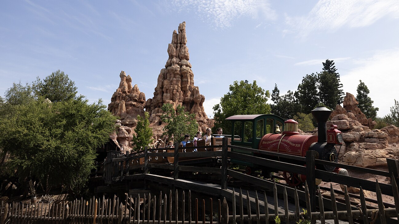 Image of the train from the Big Thunder Mountain ride.