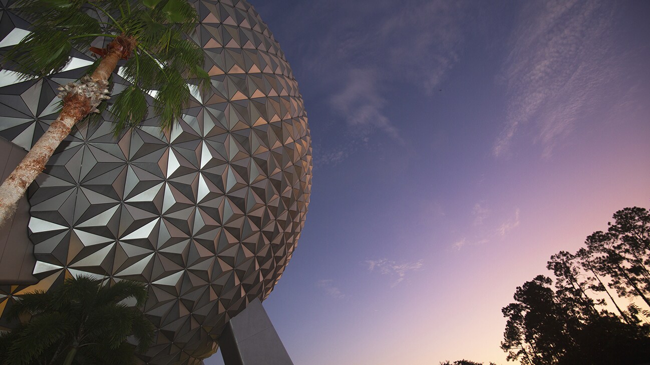 Image of the EPCOT Center dome.