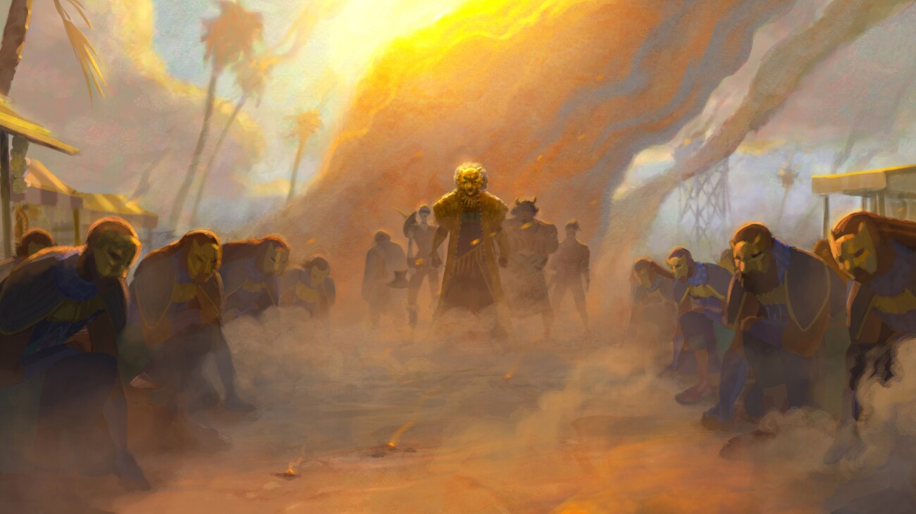 (Center): The Lion (Cress Williams) in Marvel Animation's EYES OF WAKANDA, exclusively on Disney+. Photo courtesy of Marvel.© 2025 MARVEL. All Rights Reserved.
