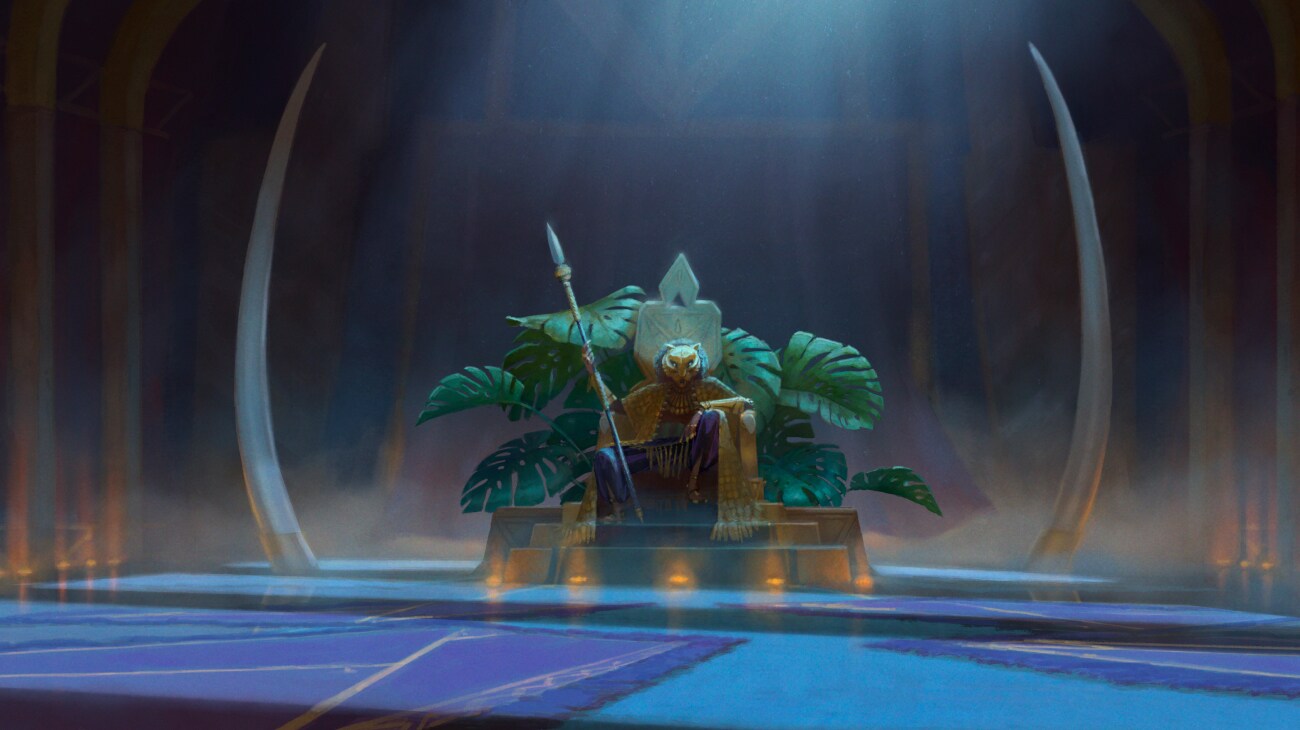 (Center): The Lion (Cress Williams) in Marvel Animation's EYES OF WAKANDA, exclusively on Disney+. Photo courtesy of Marvel.© 2025 MARVEL. All Rights Reserved.