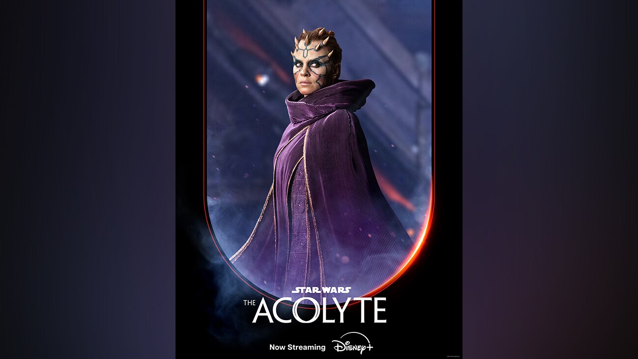Mother Koril | Protective of Mother Aniseya and her coven of witches, Mother Koril is an intimidating caretaker as well as a stern and capable warrior.  | Star Wars: The Acolyte | Now Streaming | Disney+ | movie poster
