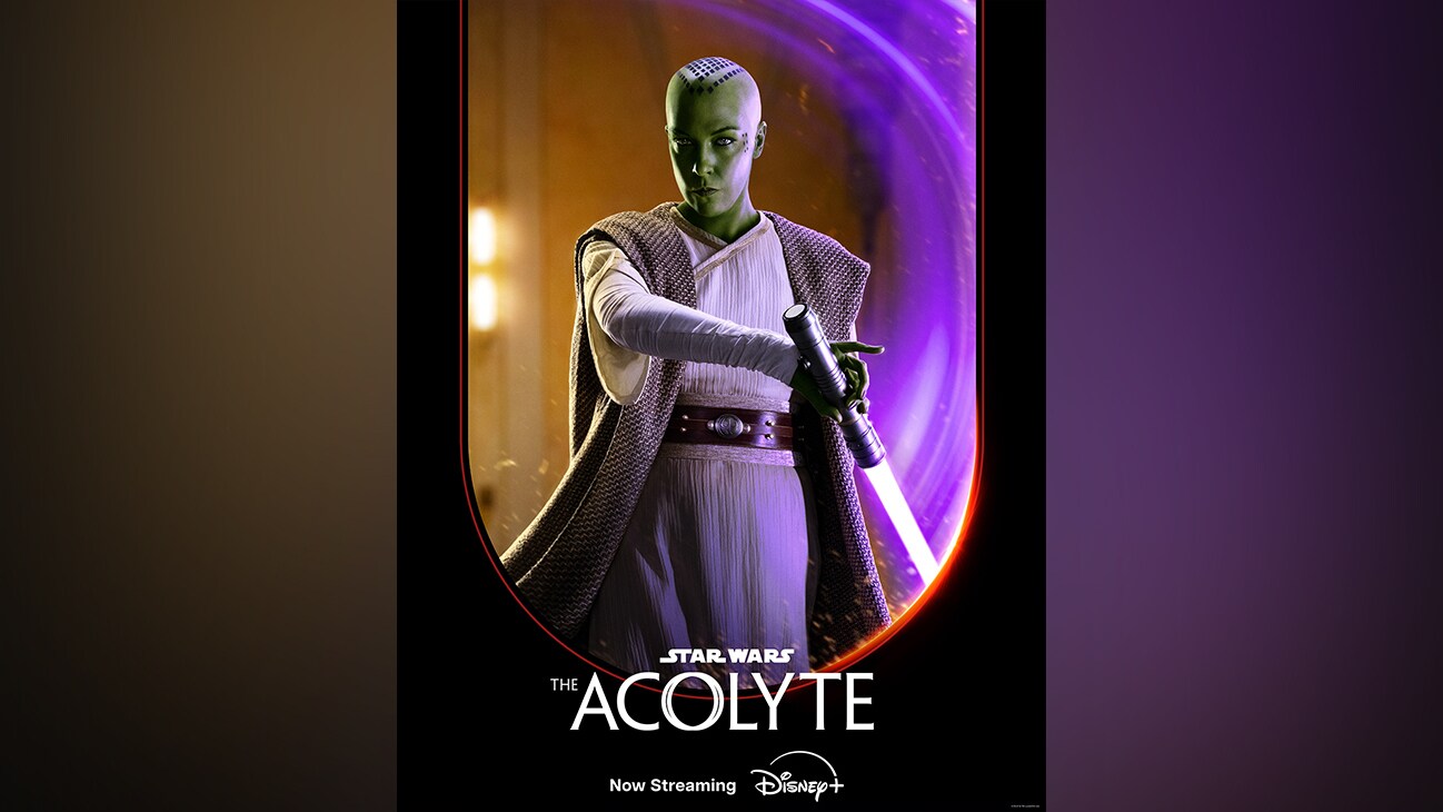 Master Vernestra | Vernestra Rwoh is an elder Jedi Master who has ascended the ranks of the Jedi from a teenage prodigy to a leader in the order. She became one of the youngest Jedi Knights in a generation at age 15. | Star Wars: The Acolyte | Now Streaming | Disney+ | movie poster