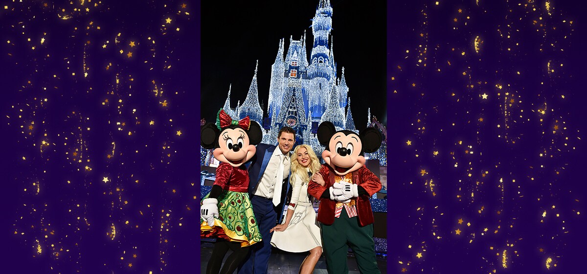 Nick Lachey and Julianne Hough host the The Wonderful World of Disney Magical Holiday Celebration