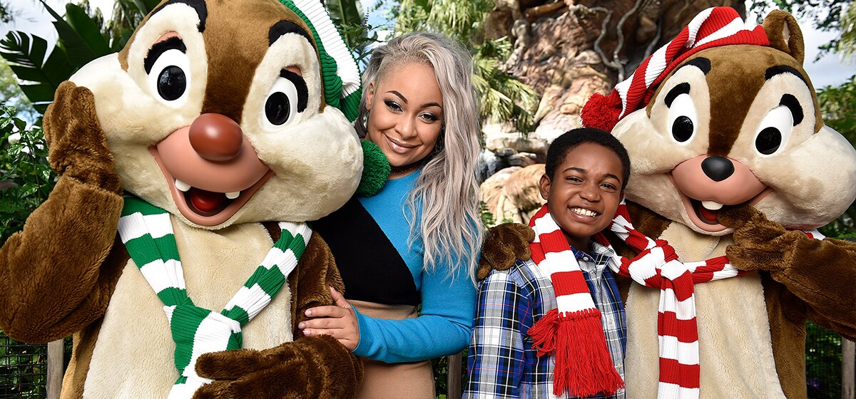 Raven-Symone and Issac Ryan Brown host the Disney Channel Holiday Celebration