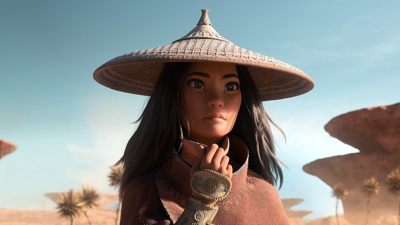 As an evil force threatens the kingdom of Kumandra, it is up to warrior Raya to leave her Heart Lands home and track down the legendary last dragon to help stop the villainous Druun. © 2020 Disney. All Rights Reserved.