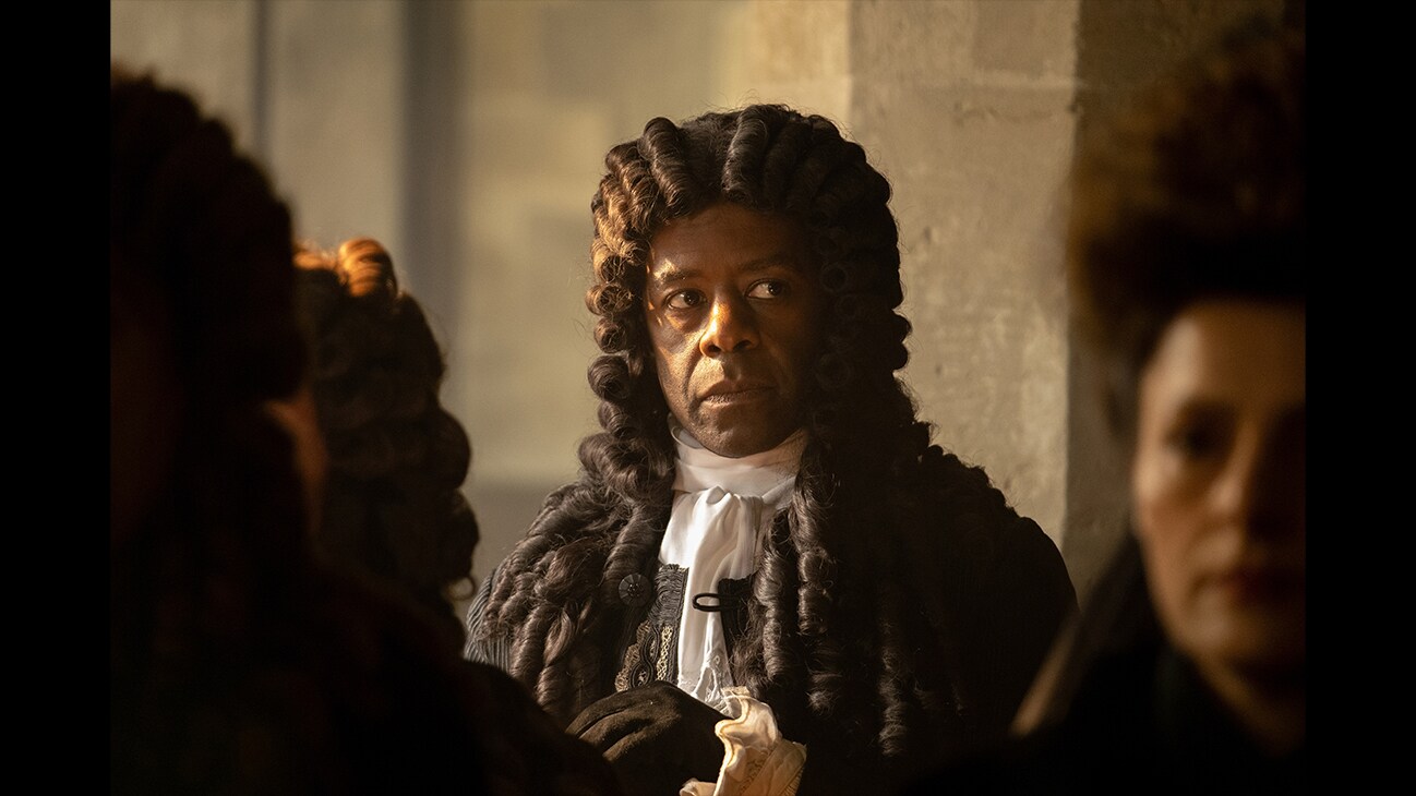 Adrian Lester as Robert Hennessey, Earl of Poynton in Disney's RENEGADE NELL, Season 1, exclusively on Disney+. © 2024 Disney Enterprises, Inc. All Rights Reserved.
