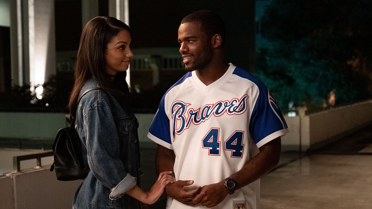 Corinne Foxx as Kaycee and Jay Reeves as Ray Ray in SAFETY, exclusively on Disney+.