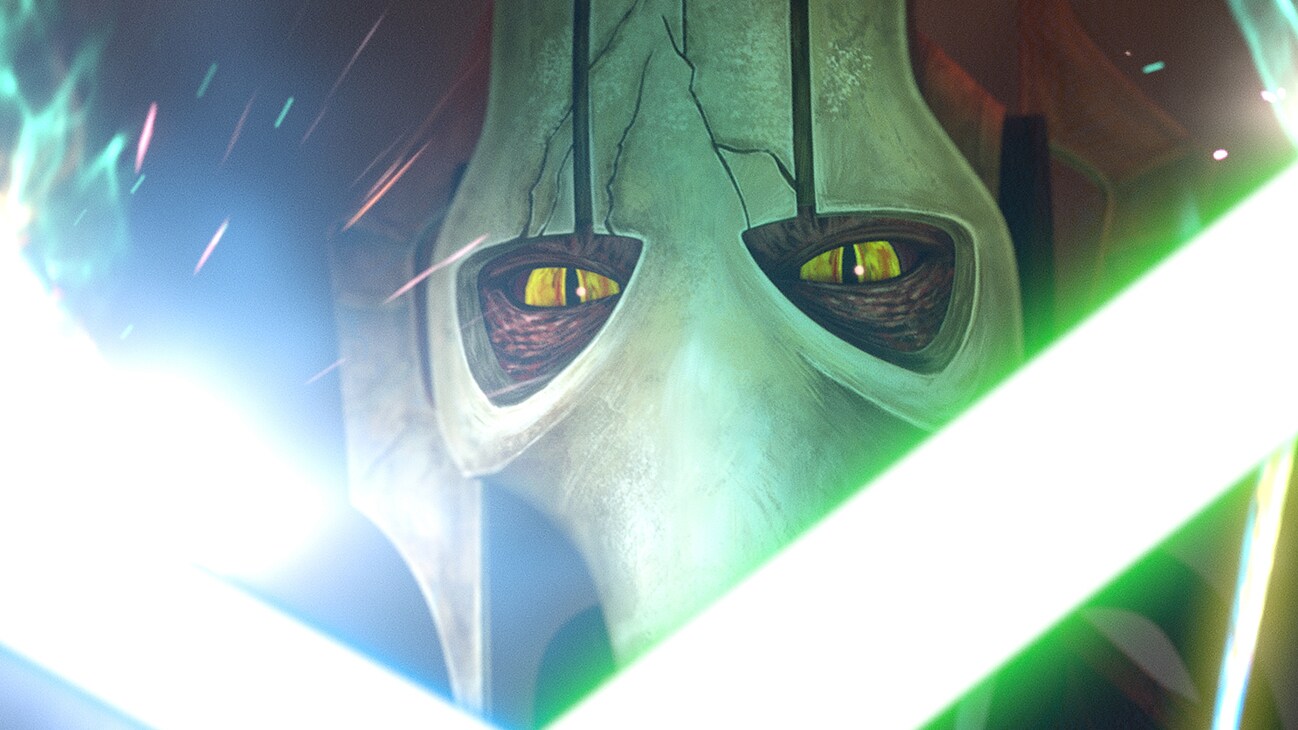 General Grievous in a scene from "STAR WARS: TALES OF THE EMPIRE", exclusively on Disney+. © 2024 Lucasfilm Ltd. & ™. All Rights Reserved.