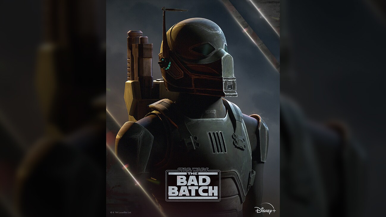 Poster image of CX2 from the Disney+ Original series, "Star Wars: The Bad Batch Season 3."