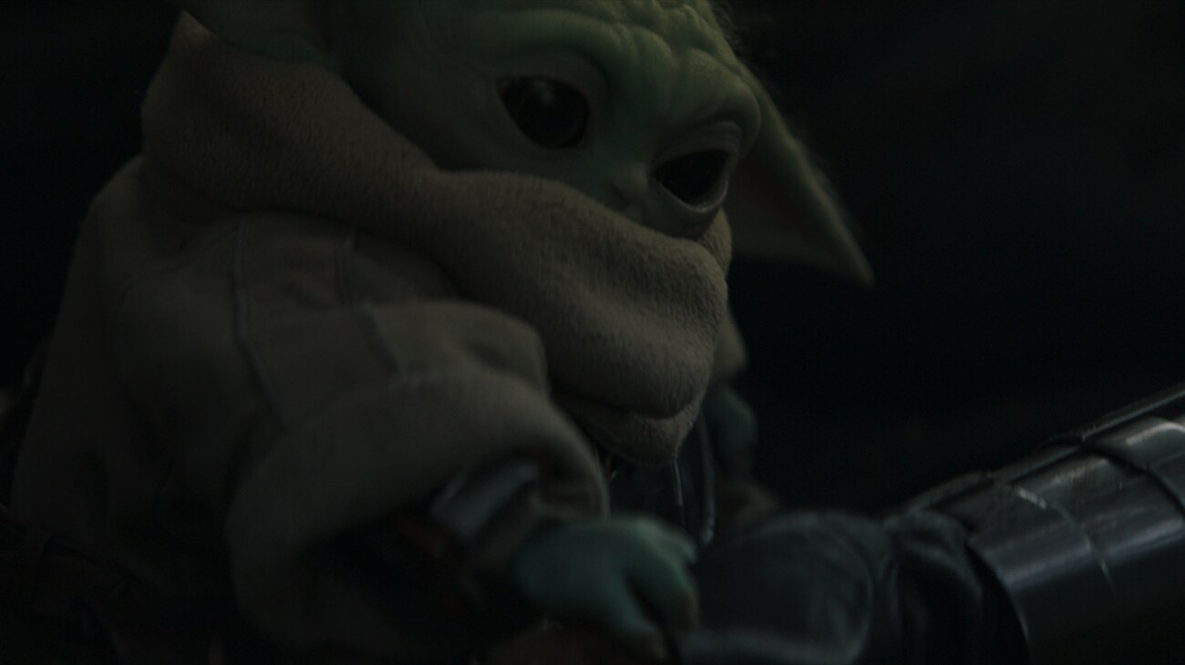 Grogu in Lucasfilm's THE MANDALORIAN AND GROGU. Photo courtesy of Lucasfilm. © 2026 Lucasfilm Ltd™. All Rights Reserved.