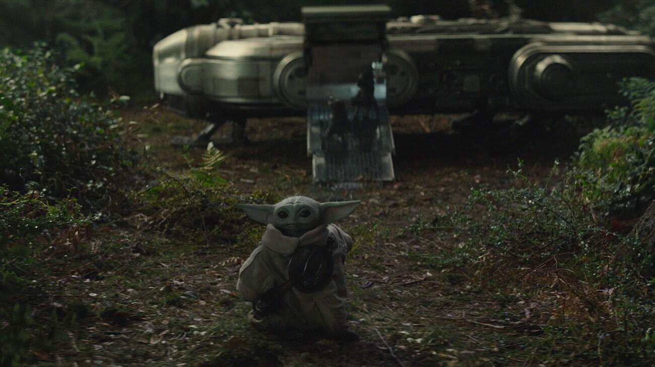 Grogu in Lucasfilm's THE MANDALORIAN AND GROGU. Photo courtesy of Lucasfilm. © 2026 Lucasfilm Ltd™. All Rights Reserved.