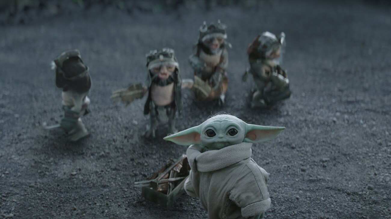 (L-R) Anzellans and Grogu in Lucasfilm's THE MANDALORIAN AND GROGU. Photo courtesy of Lucasfilm. © 2026 Lucasfilm Ltd™. All Rights Reserved.