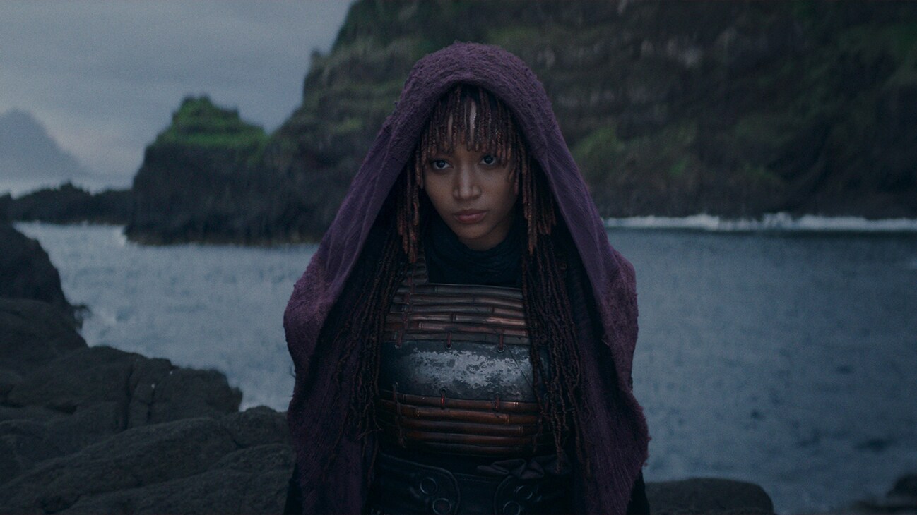 Mae (Amandla Stenberg) in Lucasfilm's THE ACOLYTE, exclusively on Disney+. ©2024 Lucasfilm Ltd. & TM. All Rights Reserved.
