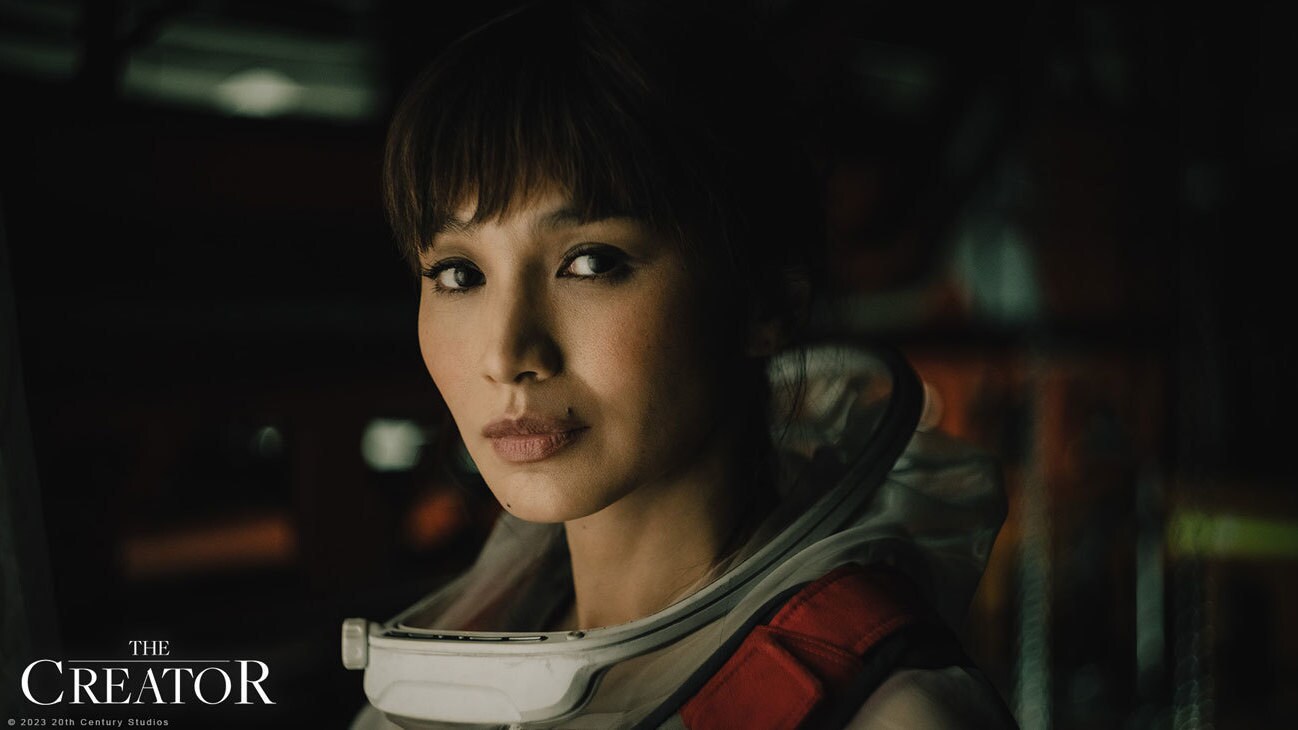Gemma Chan as Maya in 20th Century Studios' THE CREATOR. Photo by Oren Soffer. © 2023 20th Century Studios. All Rights Reserved.