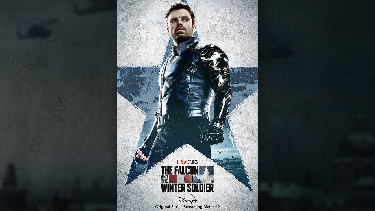 Image of Bucky Barnes (actor Sebastian Stan) from the Disney+ Original series "The Falcon and the Winter Soldier".