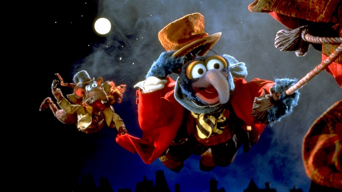 The Great Gonzo (voice of Dave Goelz) and Rizzo The Rat (voice of Steve Whitmire) in the Disney movie The Muppet Christmas Carol.