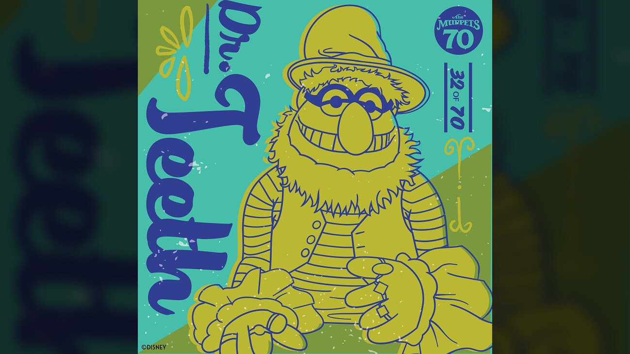 A colorful 2D image of Dr. Teeth from "The Muppets" | The Muppets 70 (32 of 70)