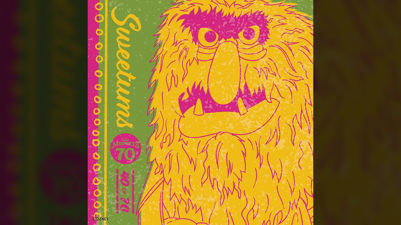 A colorful 2D image of Sweetums from "The Muppets" | The Muppets 70 (40 of 70)