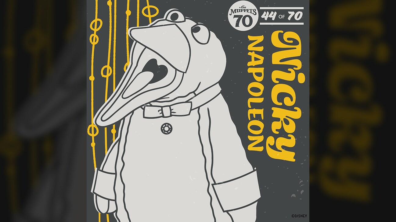A colorful 2D image of Nicky Napoleon from "The Muppets" | The Muppets 70 (44 of 70)