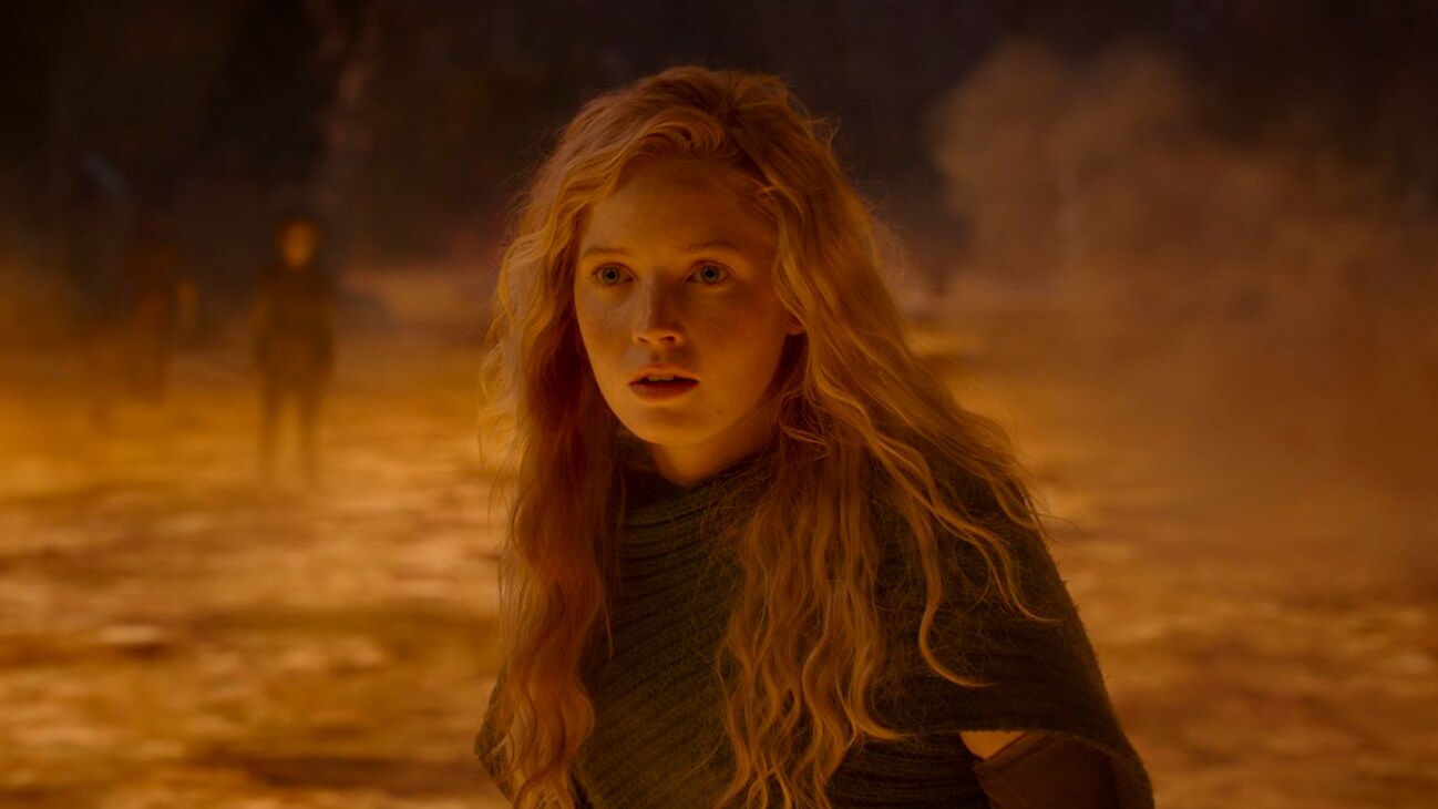 Dove (Ellie Bamber) in Lucasfilm's WILLOW exclusively on Disney+. ©2022 Lucasfilm Ltd. & TM. All Rights Reserved.