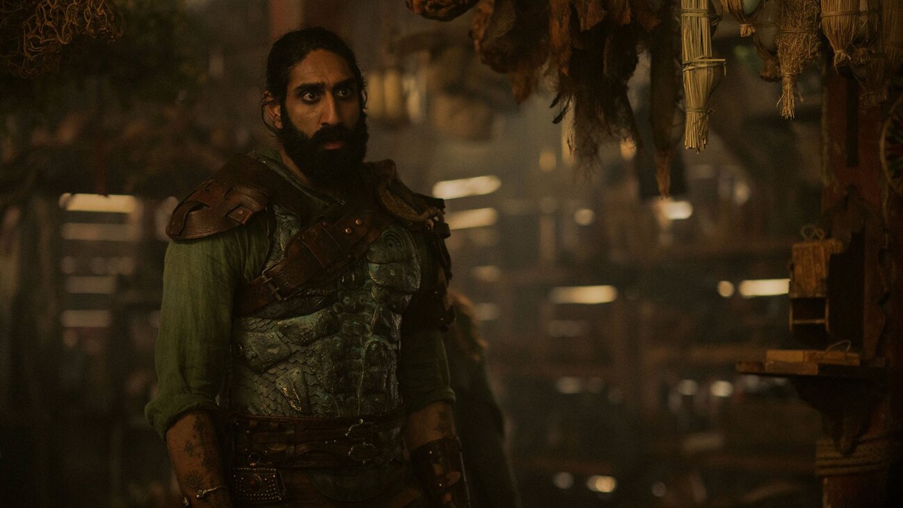 Boorman (Amar Chadha-Patel) in Lucasfilm's WILLOW exclusively on Disney+. ©2022 Lucasfilm Ltd. & TM. All Rights Reserved.