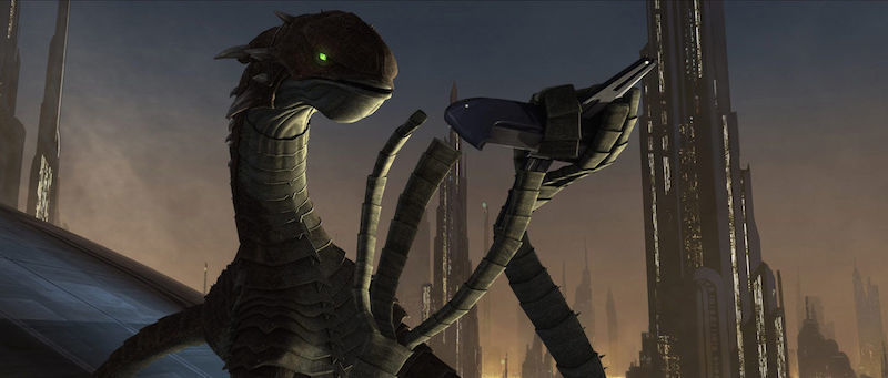 The Zilo Beast atop the Senate building on Coruscant