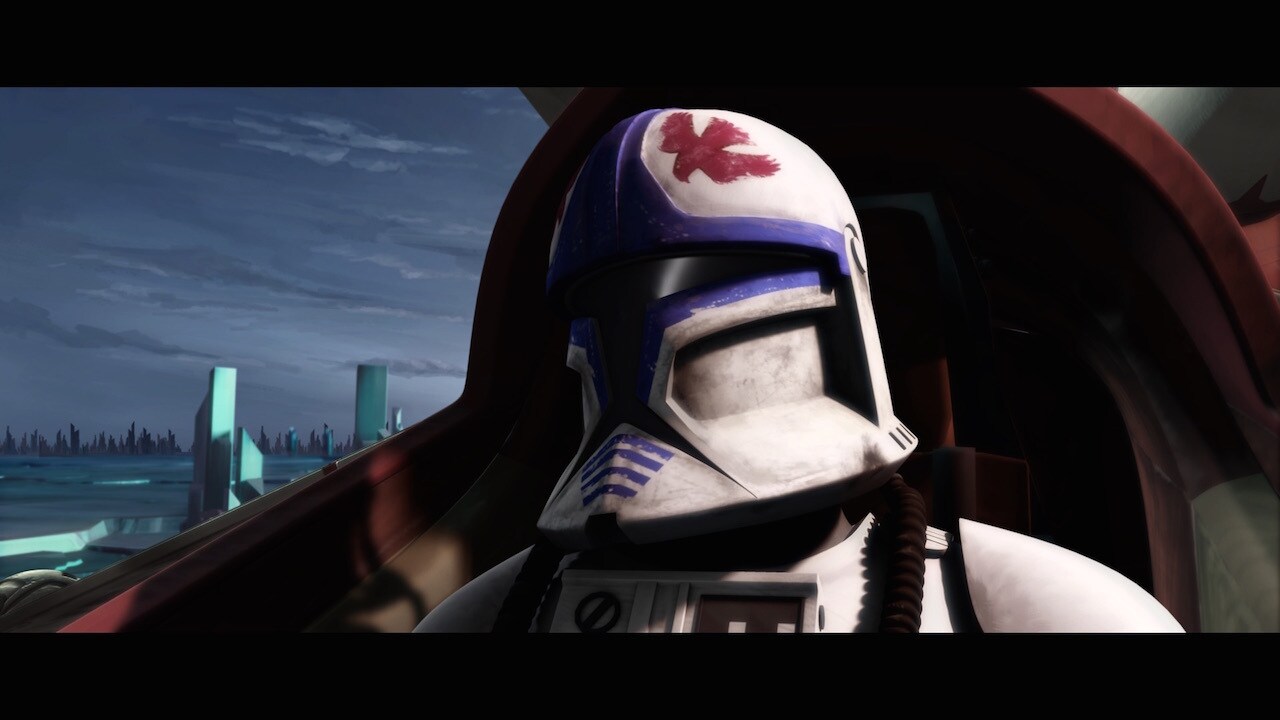 Clone pilot Hawk was originally in the Clone Wars movie, called by Anakin for an extraction from ...