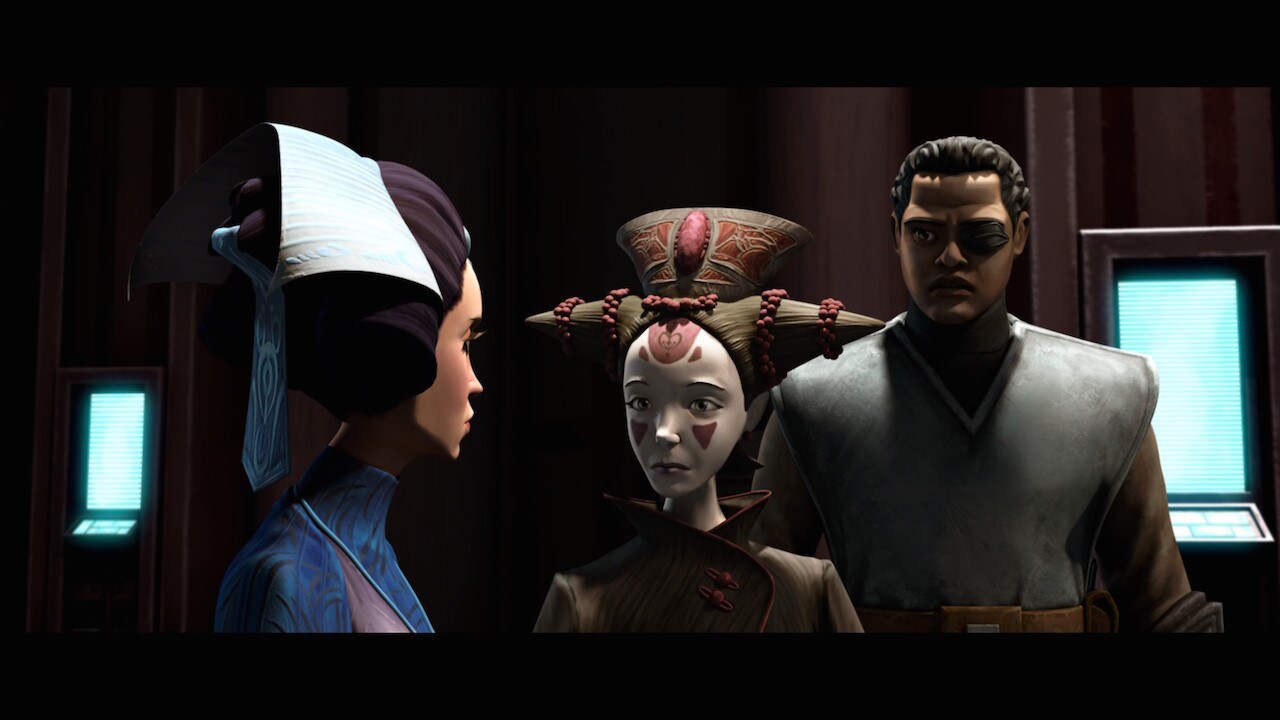 When Neeyutnee demands that Padmé inform the Senate of the possible invasion, Amidala instantly a...
