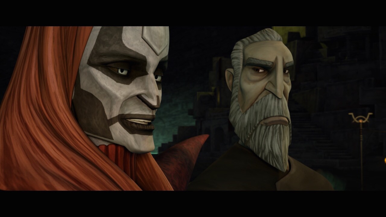 As he did in "Nightsisters," Dooku makes mention of an old allegiance with Mother Talzin, though ...