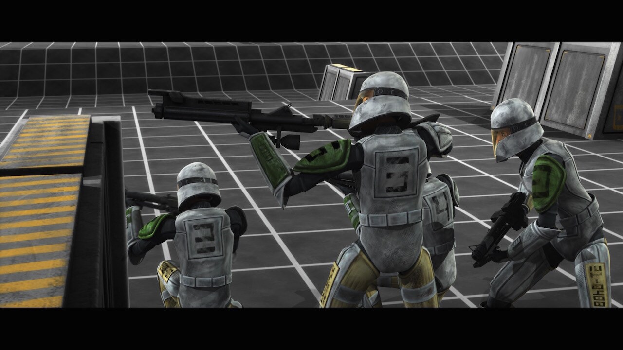 The design of the clone training armor was inspired by old battered leather football gear. For th...