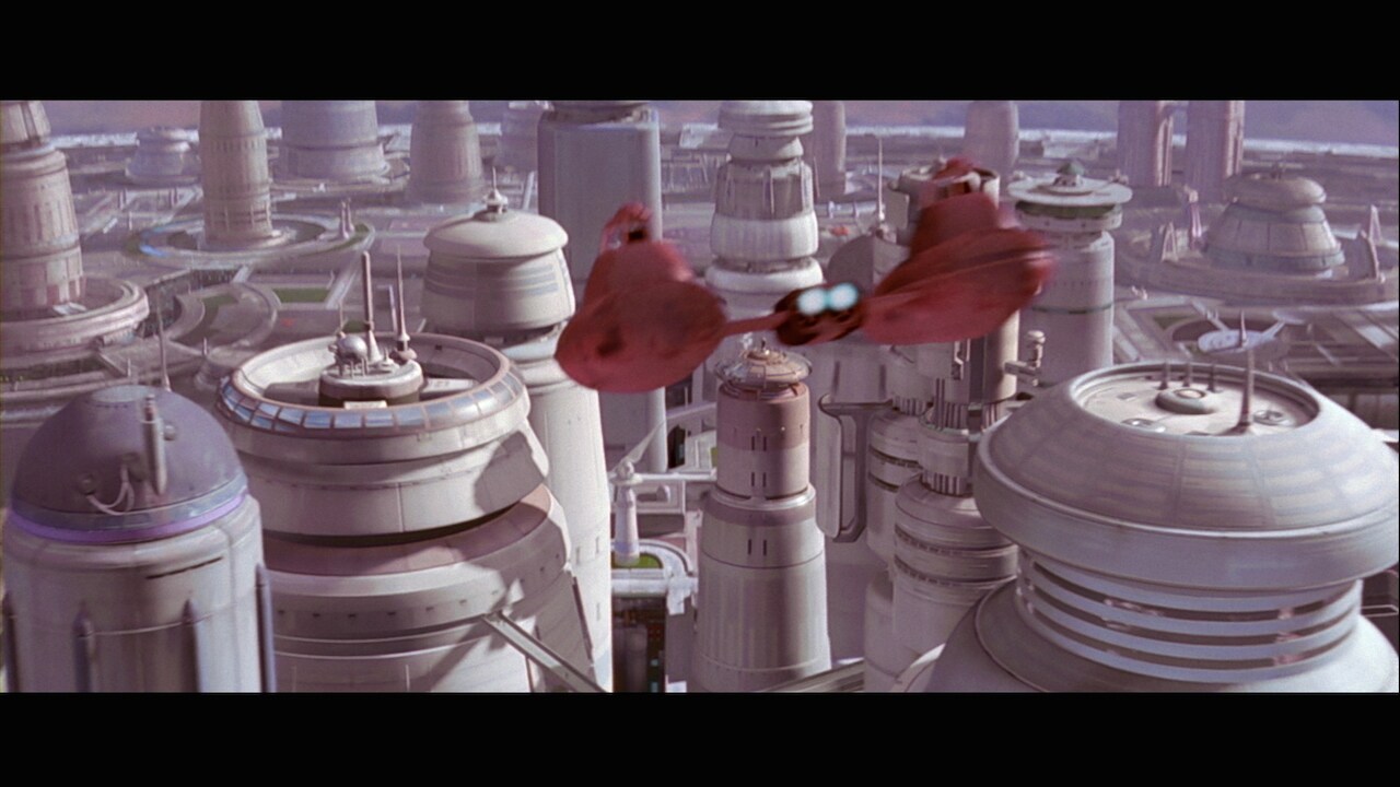 Cloud cars escorted the freighter along the approach route to Cloud City, firing warning shots as...