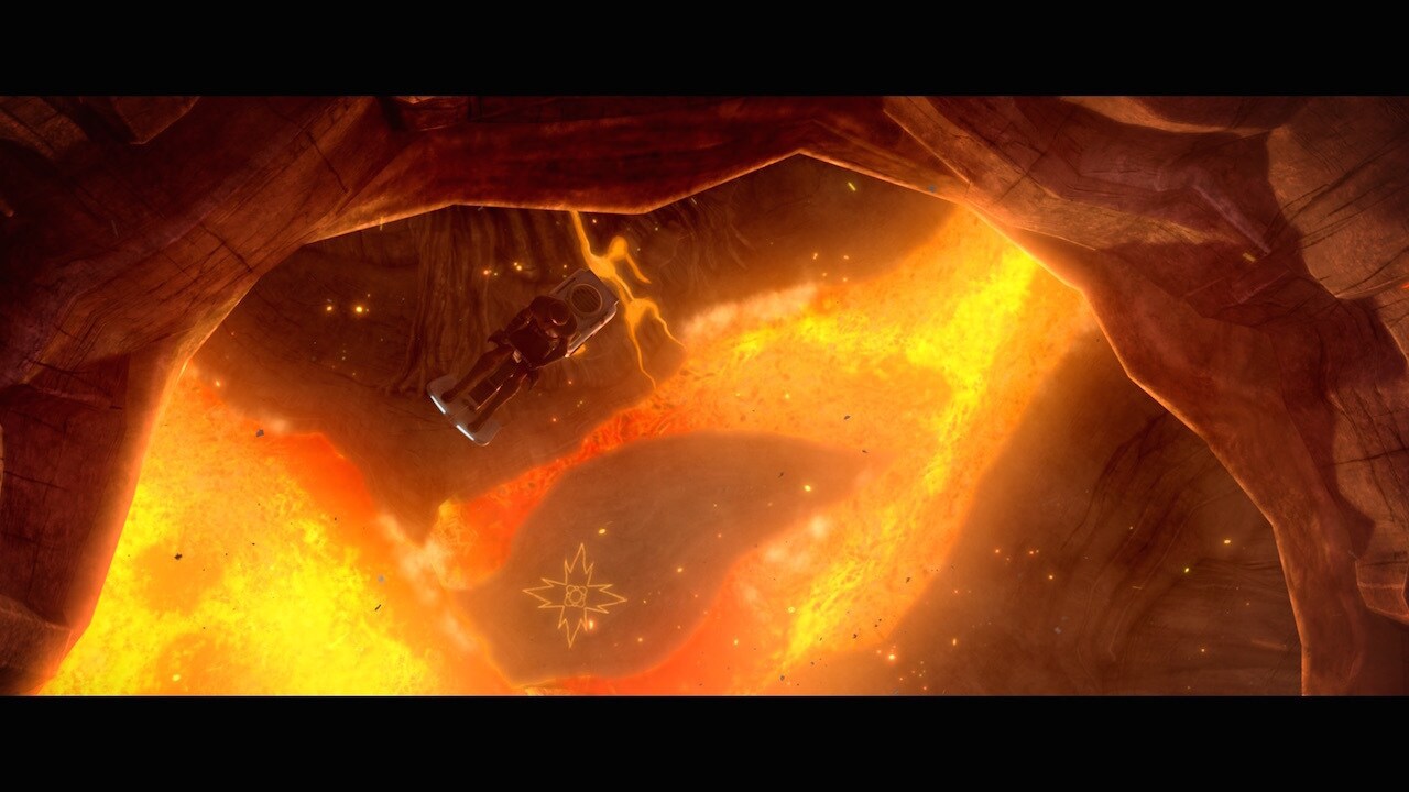 The lava used in the Well of the Dark Side uses some of the same elements from Revenge of the Sit...