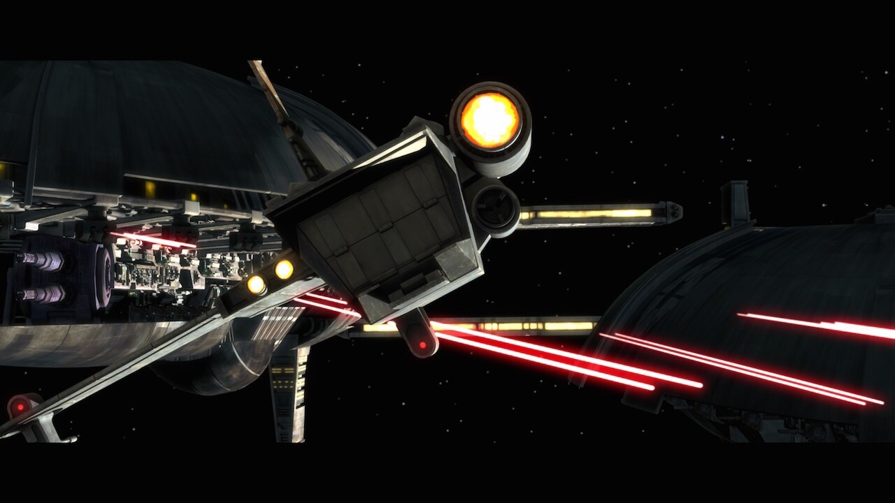 In the original production order of episodes, Ahsoka's foolhardy maneuver between the Separatist ...