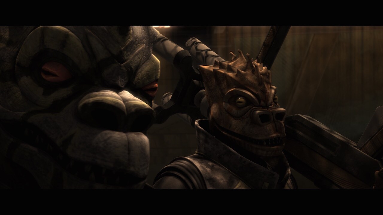 Trandoshans are the same species as Bossk, the bounty hunter seen in Star Wars: Episode V The Emp...