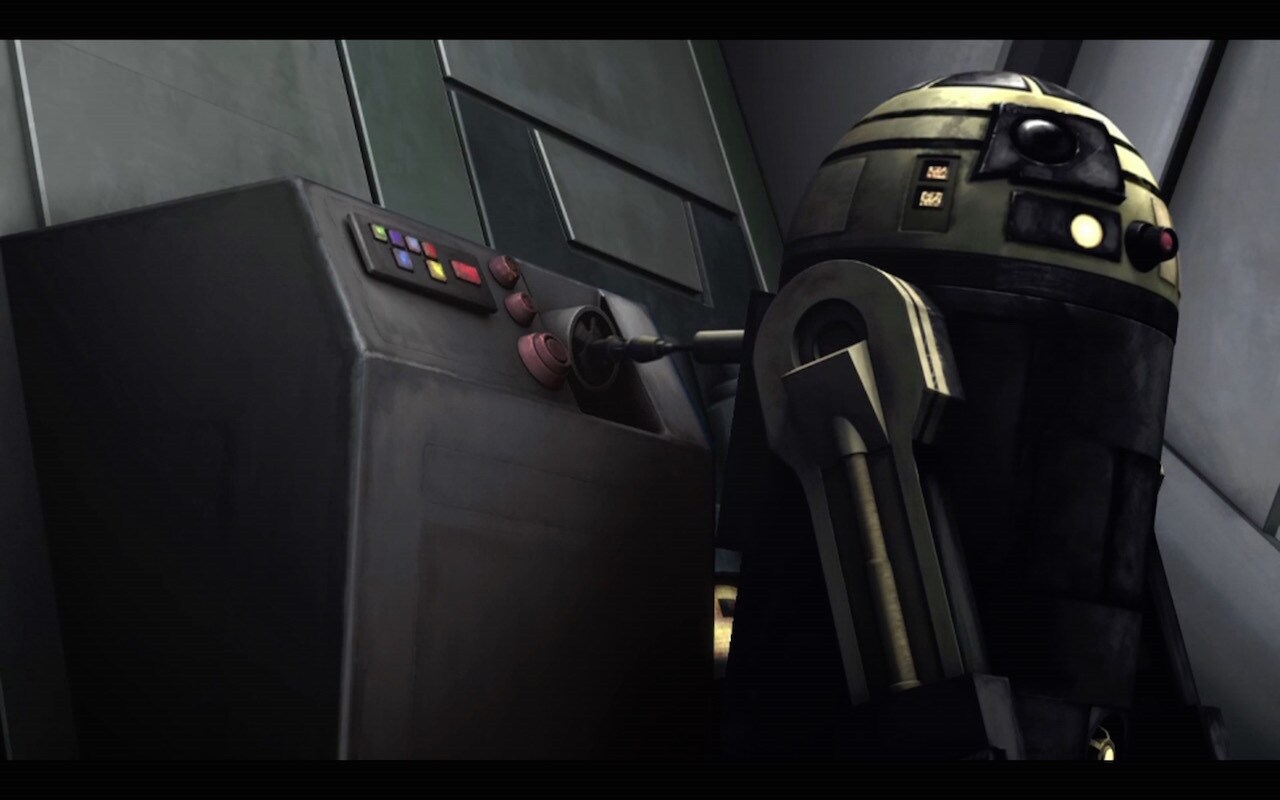 R3-S6's gold and black color scheme is based on Dave Filoni's hometown favorites, the Pittsburgh ...