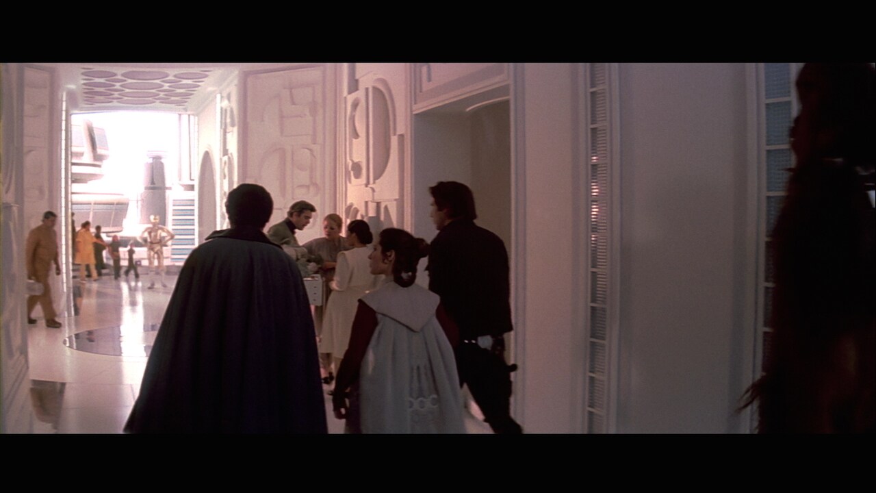 As Han, Leia, Chewbacca and C-3PO followed Lando through Cloud City, the administrator talked abo...