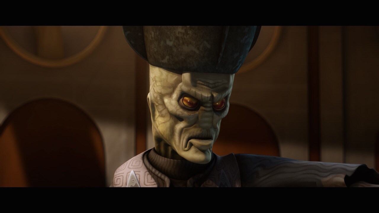 At this point in the Clone Wars, Lott Dodd continues to claim neutrality in the war, despite Nute...
