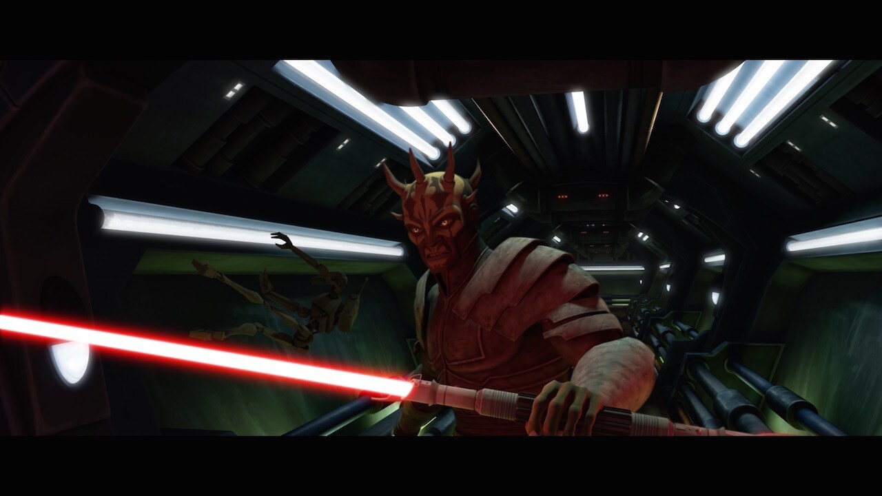 Dooku's escape hatch concealed in his quarters was previously seen in Season One, "Dooku Captured...