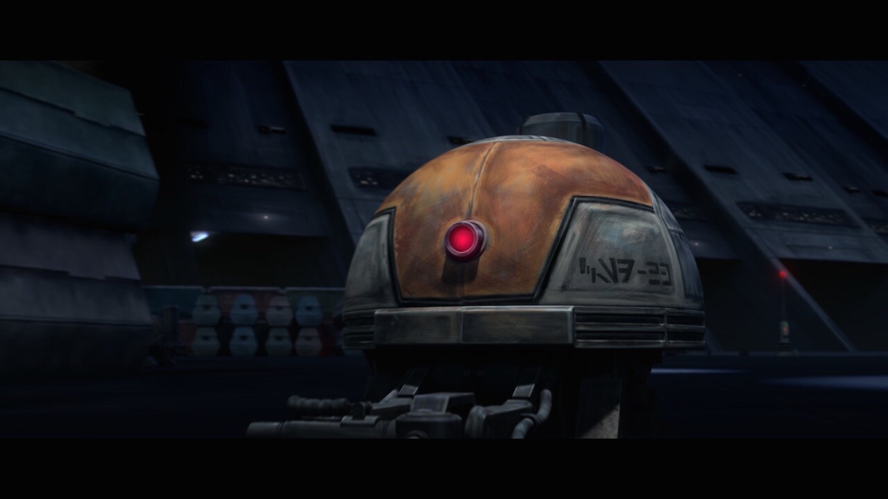 The transforming demolition droids have stenciled on their domes "CSD," for "Coruscant Sanitation...