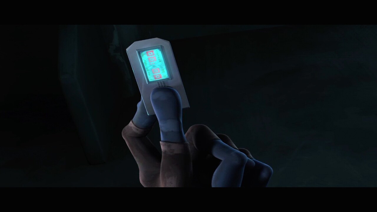 The display on Bane's security chip bombs reads "Countdown to Death".