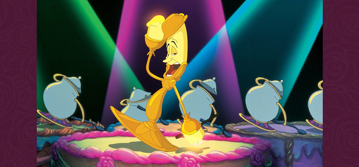 Jerry Orbach as Lumiere in the Disney movie Beauty and the Beast (1991).