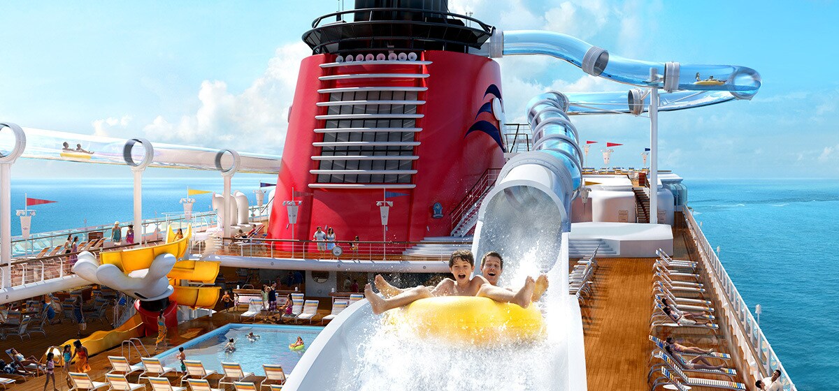 There is fun for every member of the family aboard Disney Cruise Line— like the first-ever water ...