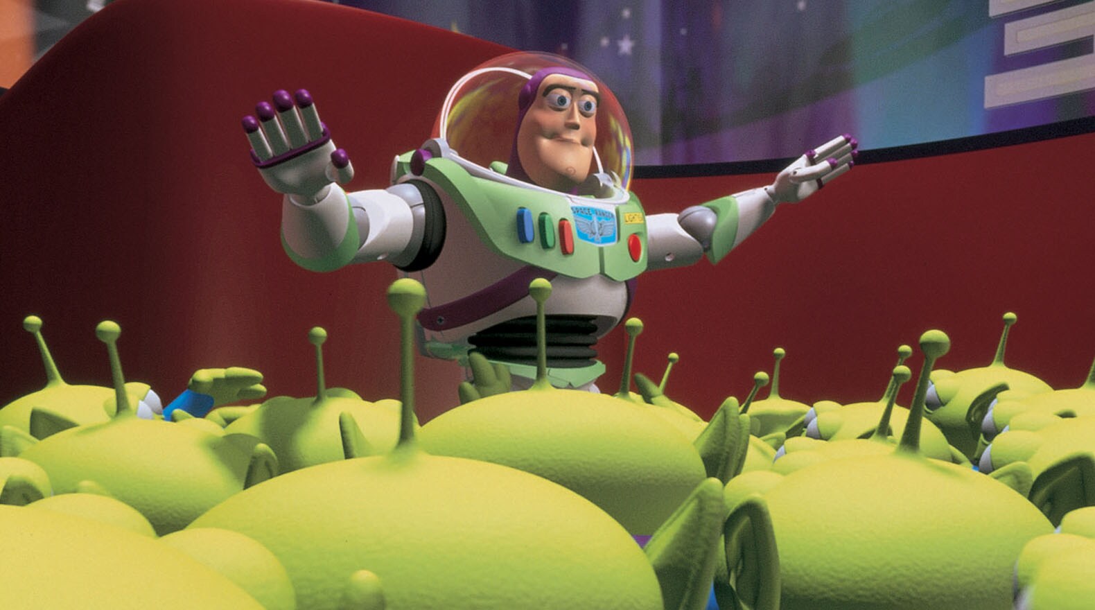 buzz lightyear with aliens