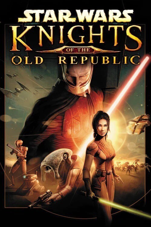 Star Wars Knights of the old republic game poster with various characters
