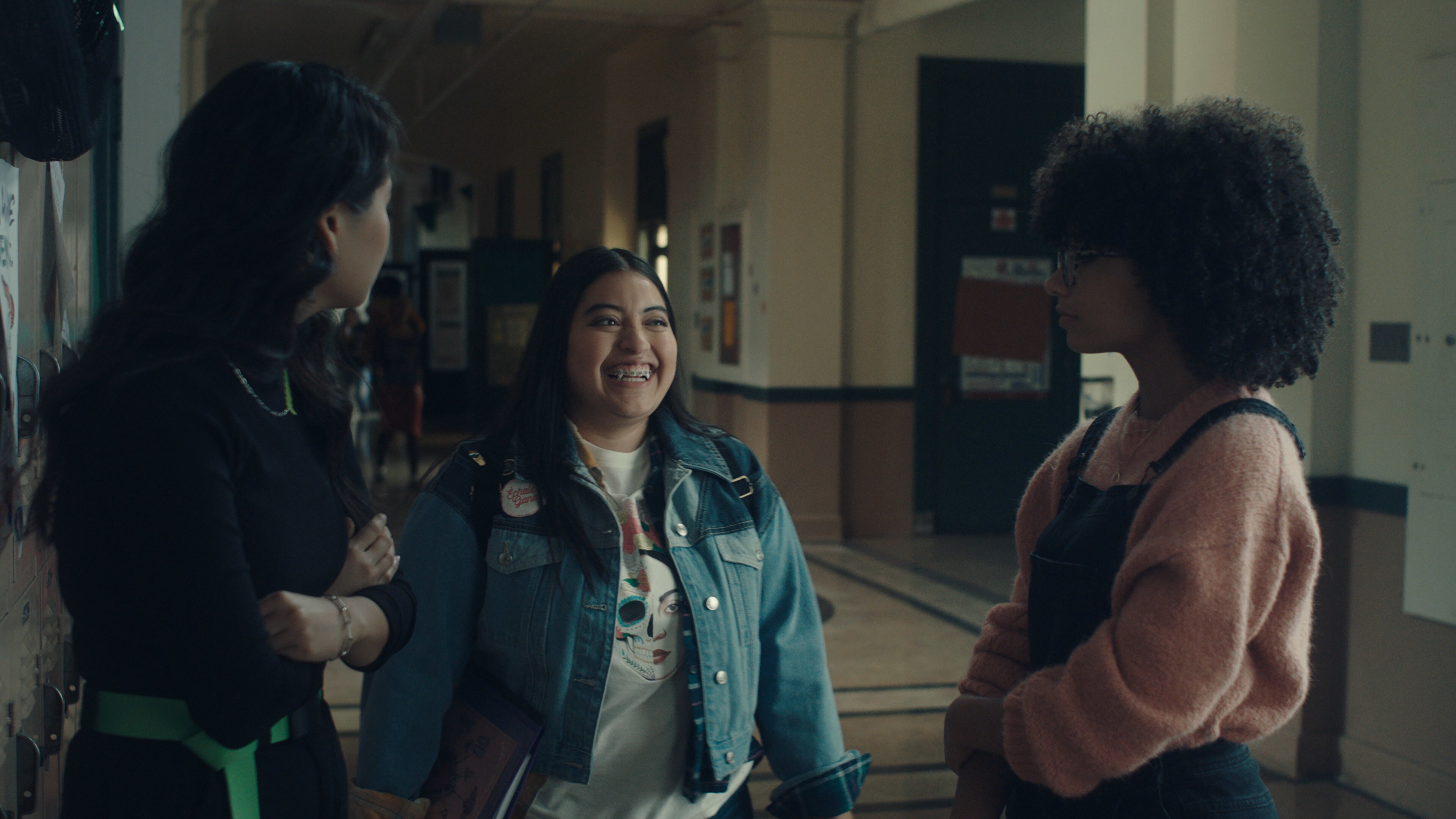 (L-R): Grace Song as Elsie, Keyla Monterroso Mejia as Val Garcia and Olivia Sullivent as Dora in Disney’s “LAUNCHPAD” Season One short, “GROWING FANGS,” Written and Directed by Ann Marie Pace. Photo courtesy of Disney. © 2021 Disney Enterprises, Inc. All Rights Reserved.