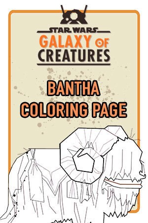 Bantha Coloring Page