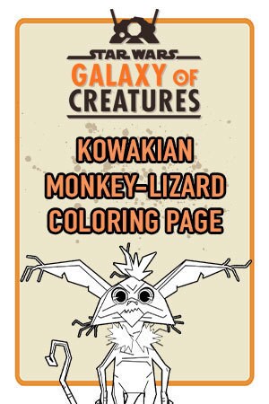 Kowakian Monkey-Lizard Coloring Page