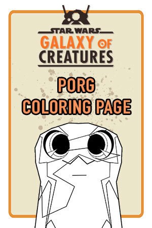 Porg Coloring Page