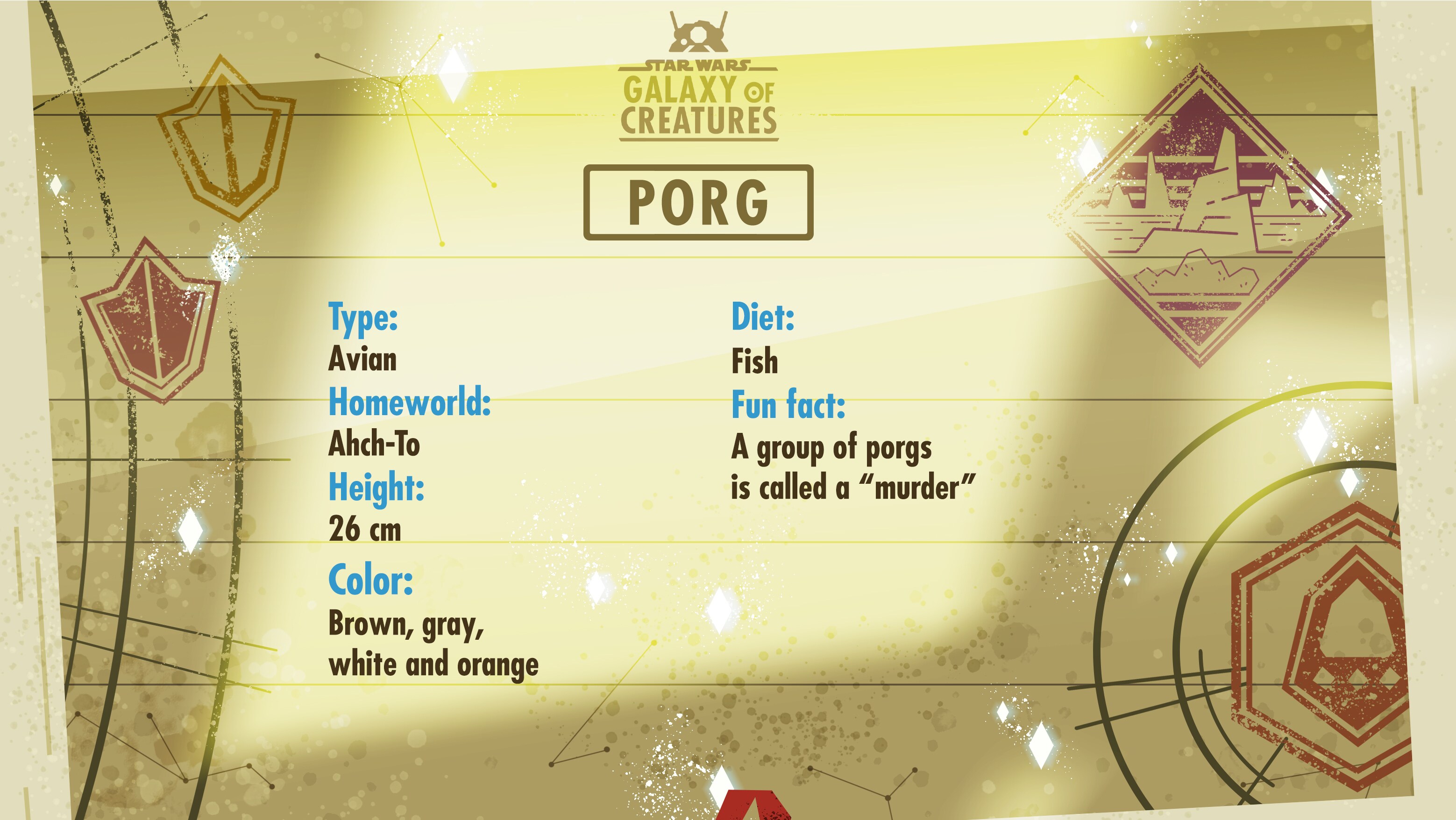 Porg Bio Card